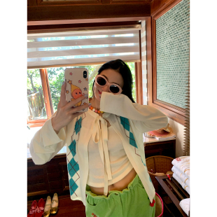 早春女装 吊带设计感春季 2026新款 两件套开衫 穿搭 针织衫 落落狷介