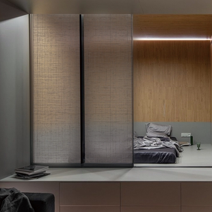 新款灰纱布纹玻璃贴膜隐私磨砂装饰膜布纹窗户贴纸移门隔断纱纹膜