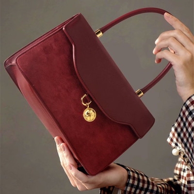 红色新娘结婚包包2025新款高级感时尚大容量婚礼手提单肩斜挎女包