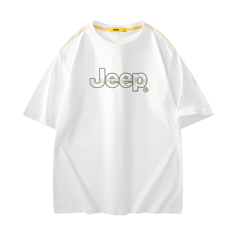 Jeep吉普2025新款夏季男式圆领短袖T恤宽松百搭打底衫P85DMKT169