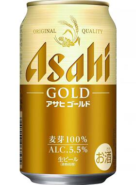 3月产Ashai朝日啤酒GOLD黄金罐生啤酒日本原装进口新品上市