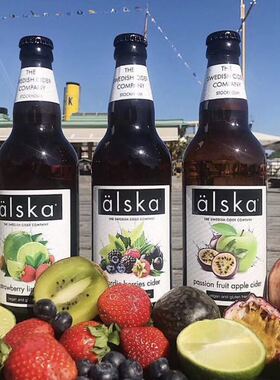 alska 艾斯卡女士啤酒北欧每过 梨荔枝 苹果肉桂 百香果苹果330ml