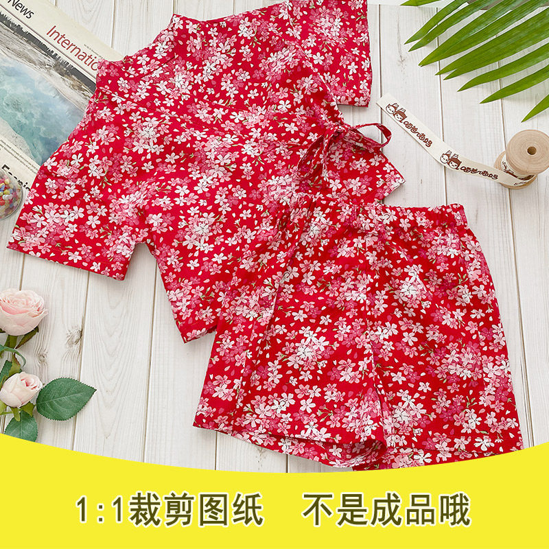 宝宝儿童衣服纸样打版裁剪图片