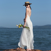 三亚旅游高级感穿搭女装 海边丁达尔沙滩裙女海岛度假拍照绝美超仙