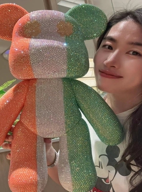 定制球服球队旗帜标志贴钻熊