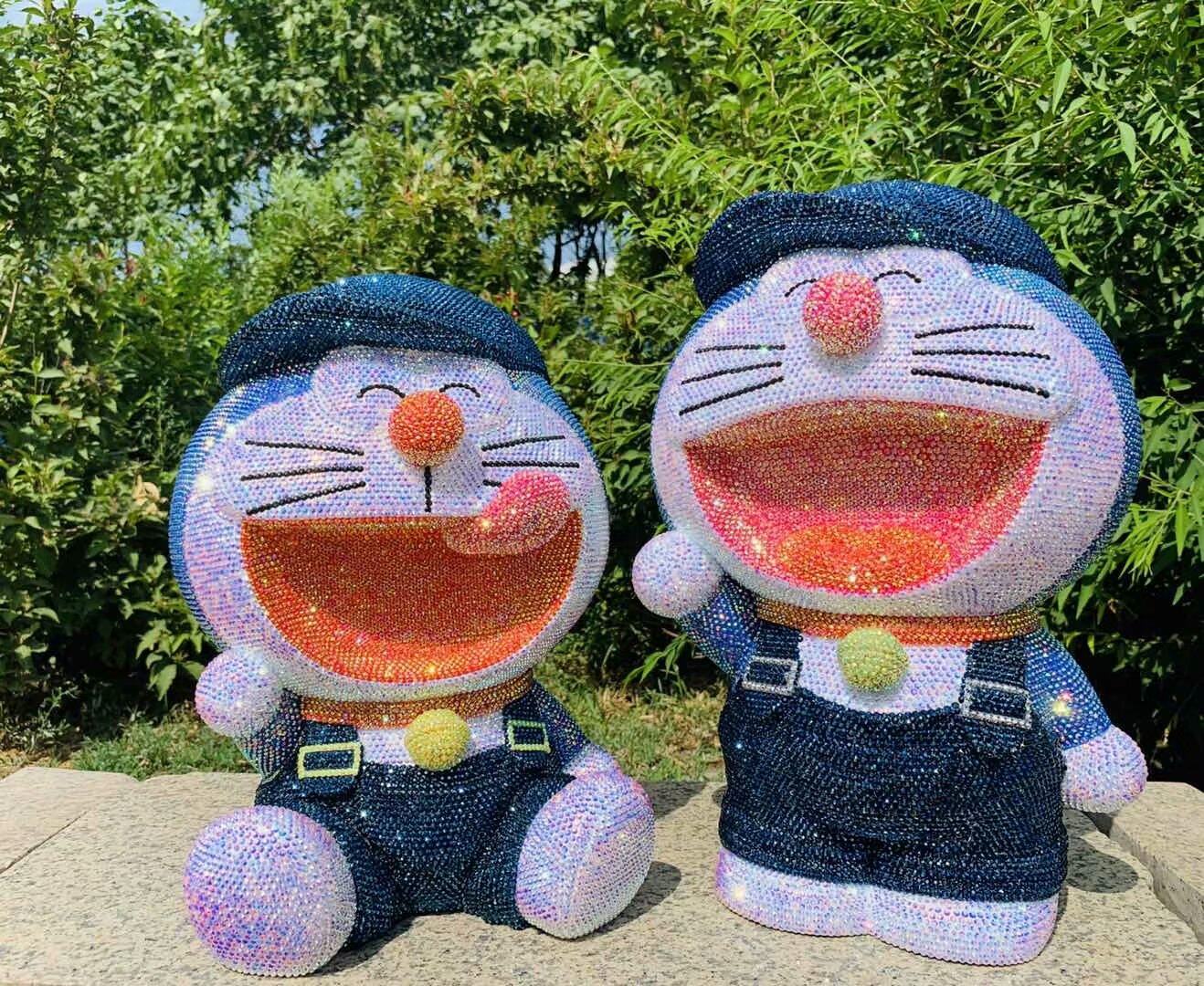 手工DIY贴钻叮当猫巨大号