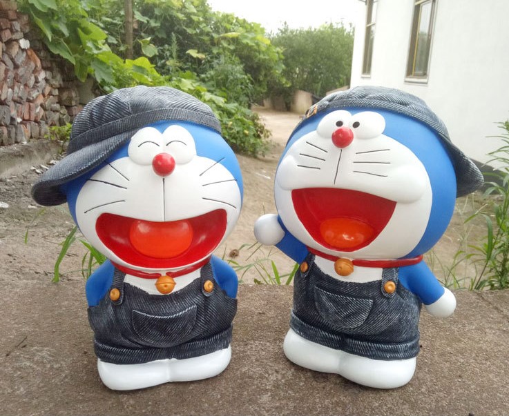 蓝胖子摆件机器猫存钱罐