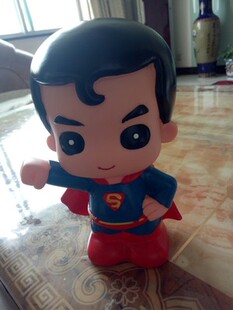 创意礼物美国队长搪胶储蓄罐超人存钱罐家居工艺礼品摆件儿童礼物