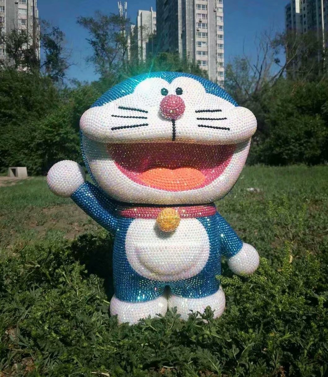 举手叮当猫卡通机器猫存钱罐