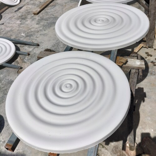 简欧风格天花吊顶圆型石膏灯盘精品石膏线石膏水波纹圆