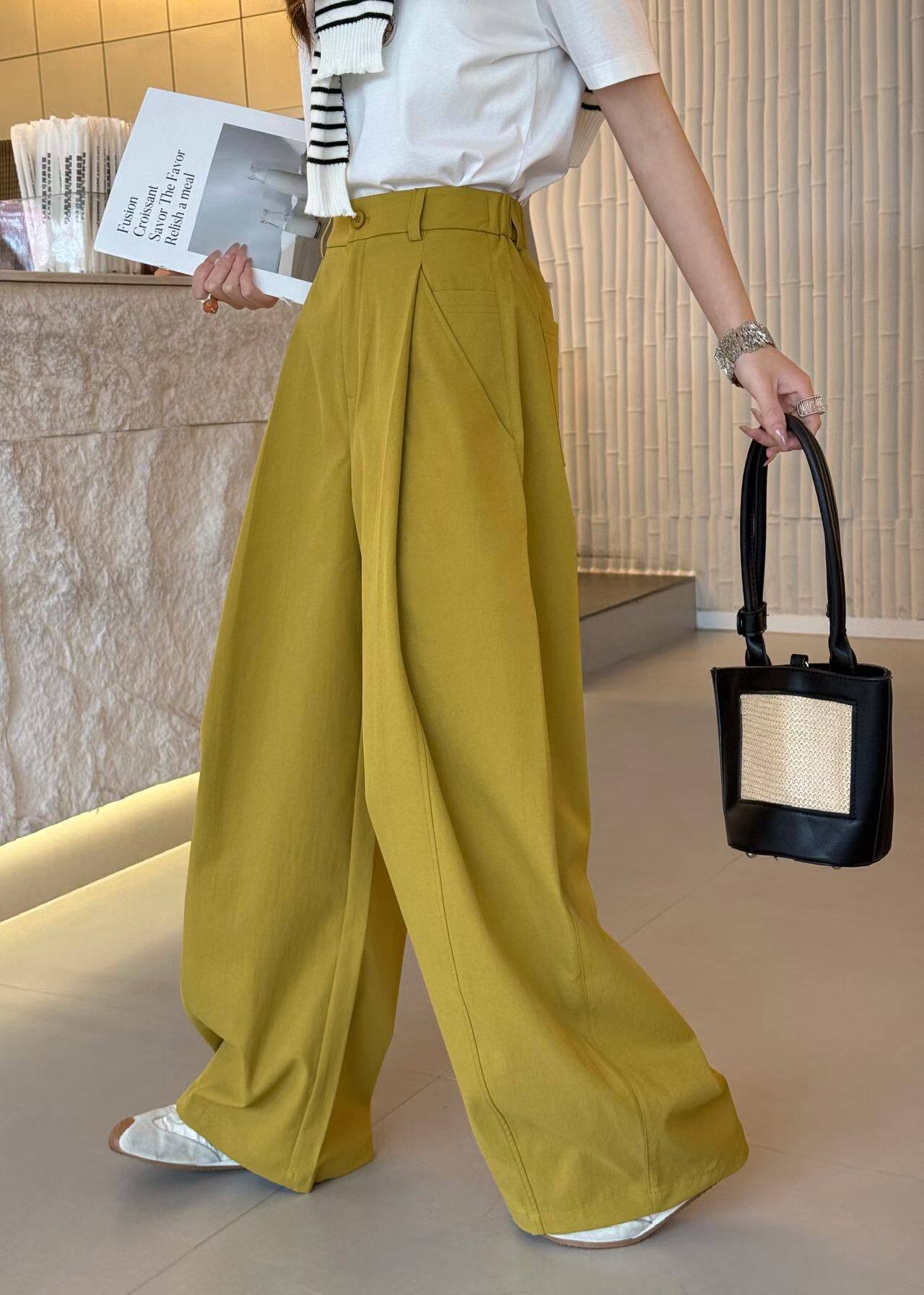 欧洲站2026春夏装新款韩版宽松百搭高腰显瘦直筒裤女休闲阔腿裤潮