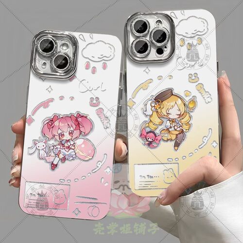 魔法少女Q版小圆羽纱手机壳适用华为荣耀vivo小米OPPO
