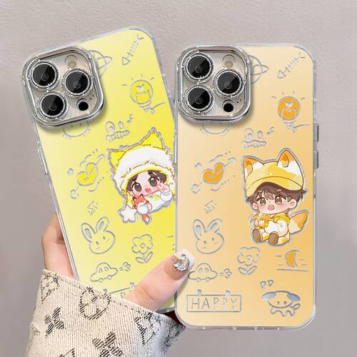 丁程鑫q版羽纱手机壳适配OPPOvivo小米一加华为nova11苹果荣耀300