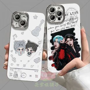 朱苏棍铲CP眼神手机壳适苹果vivos16小米周边OPPO华为nova14真我