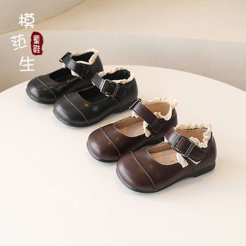 女童公主风小皮鞋2026春季新款韩版休闲简约时尚百搭玛丽珍豆豆鞋,童鞋/婴儿鞋/亲子鞋,皮鞋,淘宝优惠券,粉丝福利购,淘宝优惠卷