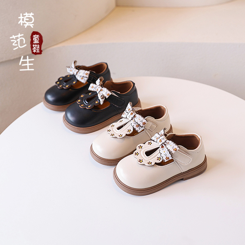 蝴蝶结森系｜碎花田园风公主鞋