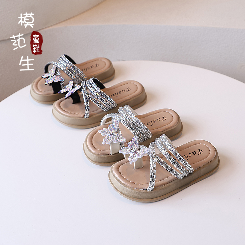 夹趾时尚｜蝴蝶公主拖鞋