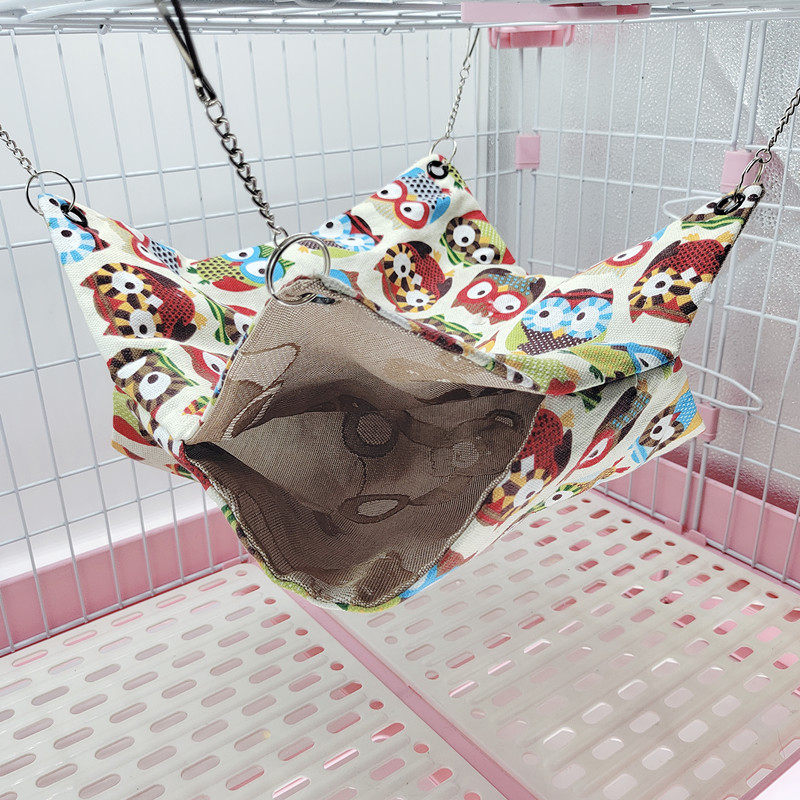 仓鼠棉窝花枝鼠松鼠蜜袋鼯加厚双层保暖吊床悬挂窝小宠玩具用品