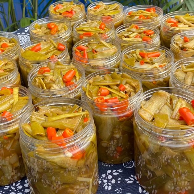 横县酸辣芋苗  广西芋苗 芋梗  白小木芋苗  即食芋苗 全店满三瓶