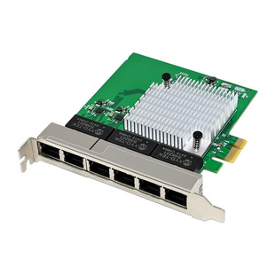 PCIE X1转6口RJ45台式机网卡 支持VLAN汇聚远程唤醒WOL软路由8111