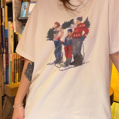 ins 早春 滑雪 短袖 T恤