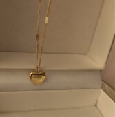 钛钢K金保色 6㎝ 百搭链长40 精致小项链 字母爱心