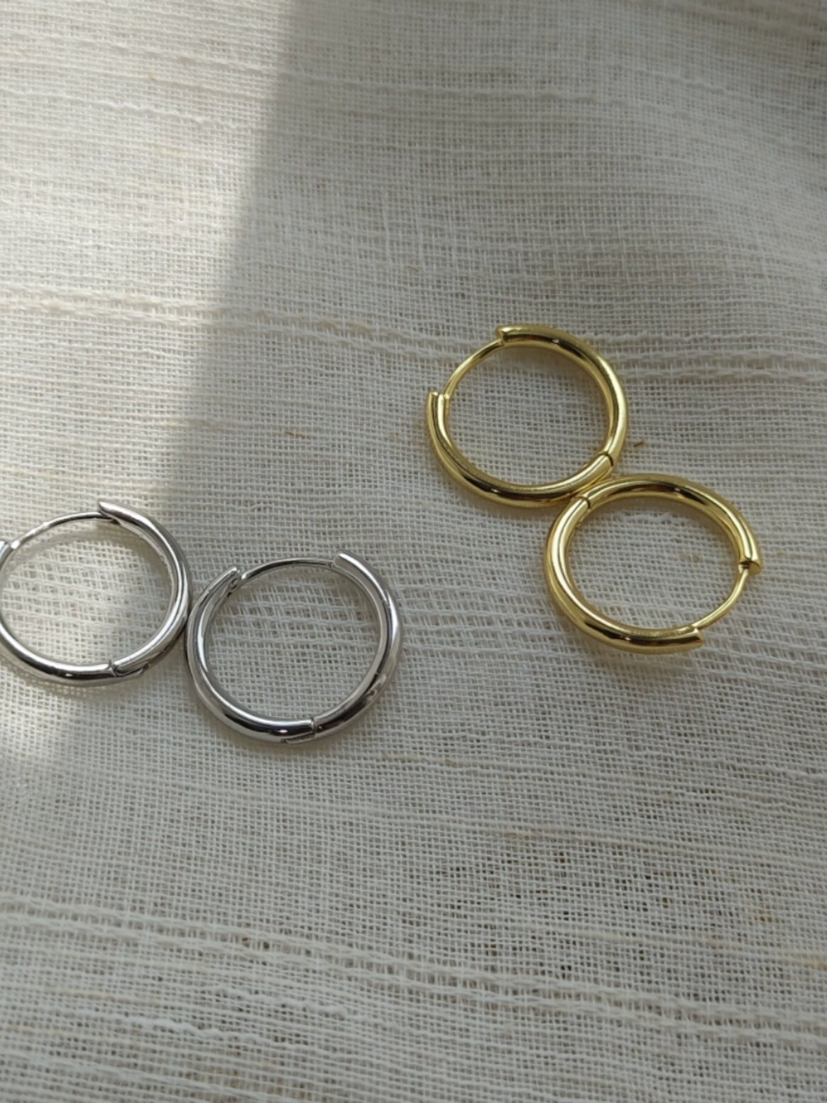 青岛饰品 OG Loc 银针简单 耳圈