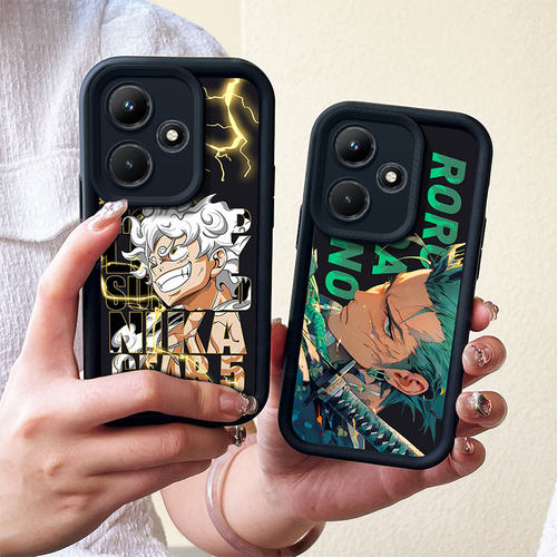 适用于Infinix Hot 30 X6831手机壳 Hot 30 Free Fire金刚砂海贼王保护套 悟空全包防摔保护软壳