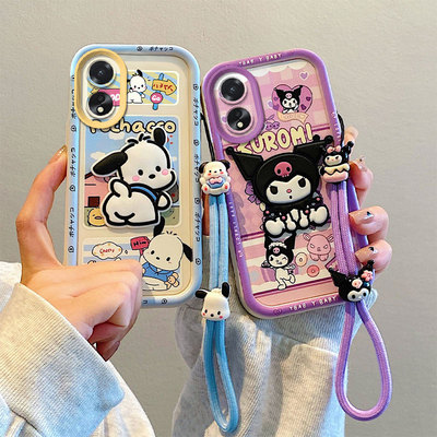 适用于OPPO A18 A38手机壳CPH2591 ,CPH2579硅胶软防摔全包边保护套 个性创意卡通贴公仔情侣