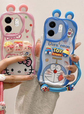 适用于Infinix Smart 9 HD手机壳 X6532C硅胶耳朵款奶油保护套 创意卡通贴公仔情侣