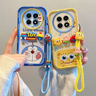 RMX3997硅胶软防摔全包边保护套 5G手机壳 创意卡通贴公仔情侣 C65 适用于realme真我