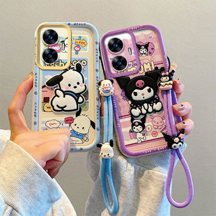 适用于realme真我C55手机壳realme narzo N55硅胶软防摔全包边保护套 创意卡通贴公仔情侣