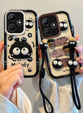 适用Infinix Hot 30i X669C手机壳Hot 30i NFC X669D硅胶软防摔全包边保护套 个性创意卡通贴公仔男女情侣