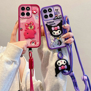 LX1 WDY LX2 LX3硅胶软防摔贴公仔保护套 创意卡通情侣软壳 适用荣耀Honor 个性 X6A手机壳