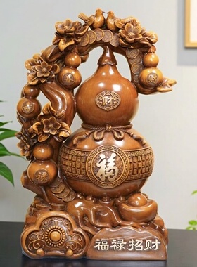 中式大葫芦摆件福禄招财