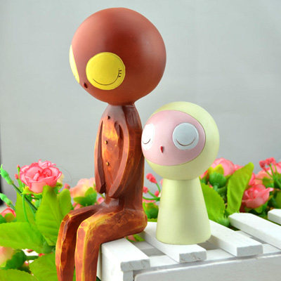 创意结婚送男女友爱在暹罗之恋床头娃娃小木偶