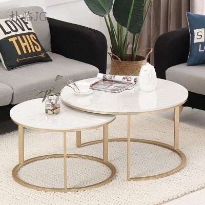 北欧茶几现代简约大理石客厅茶几圆形铁艺边几创意钢化玻璃小茶几在类目 住宅家具, 几类, 茶几中 - 来自Buy2taobao.com提供专业的淘宝代购服务