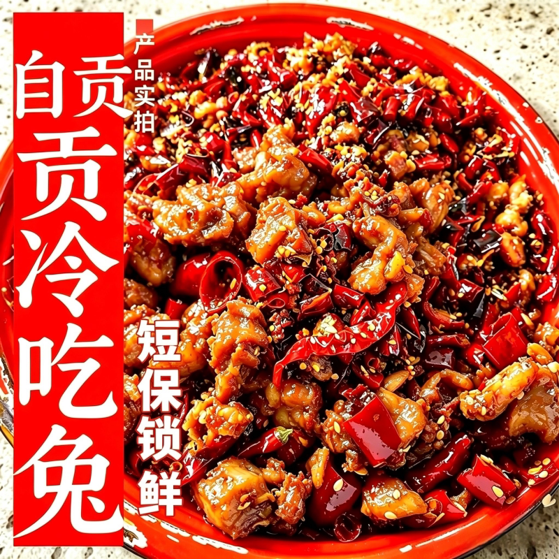 自贡冷吃兔麻辣零食健身解馋零食