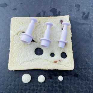 面包戳吐司面包反底钓专用取饵器 钓鱼用品鱼饵工具 一套三尺寸