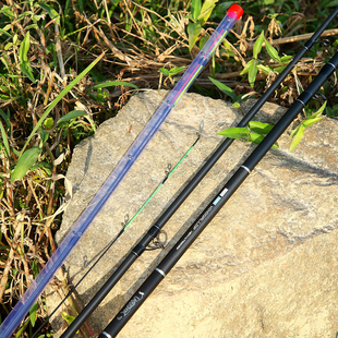 3.9米重型飞德竿180克抛重插节远投竿欧式 岸筏竿