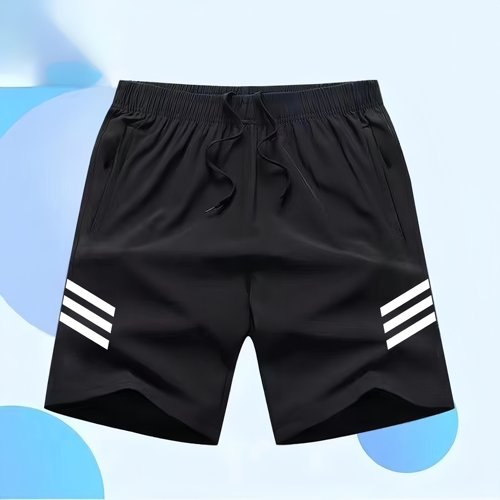 速干短裤男夏季2025休闲宽松直筒冰丝透气弹力运动五分裤空调裤