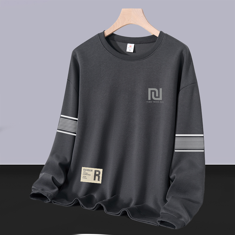 卫衣男2025秋季美式宽松长袖圆领加厚运动服套头潮重磅款外套