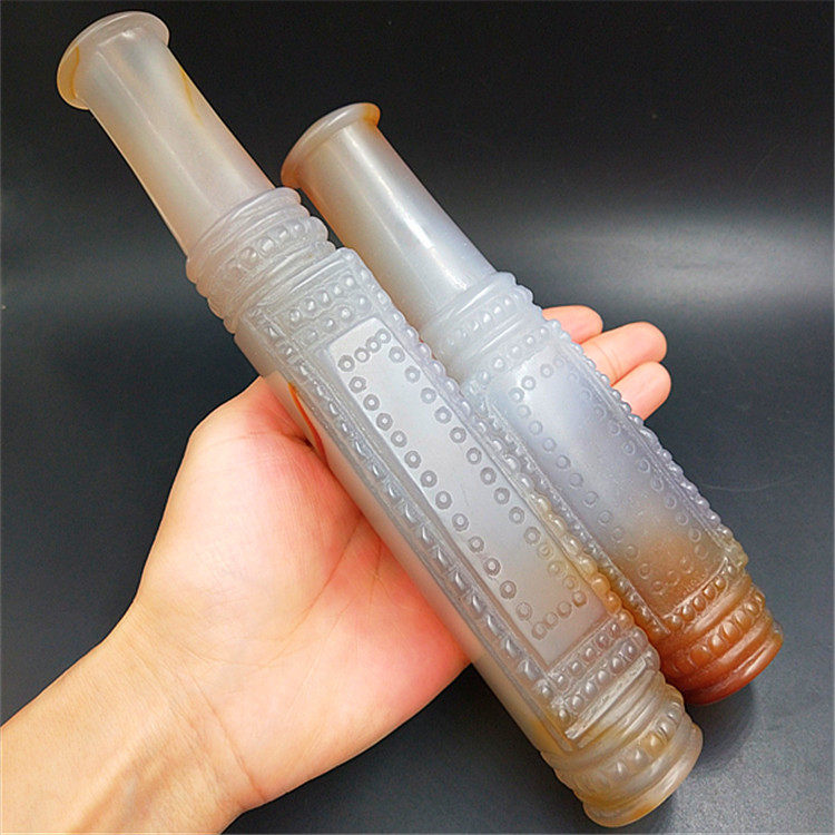 天然玛瑙旱烟嘴 加粗加大烟袋嘴 玉石烟嘴哨 老式旱烟斗烟具配件