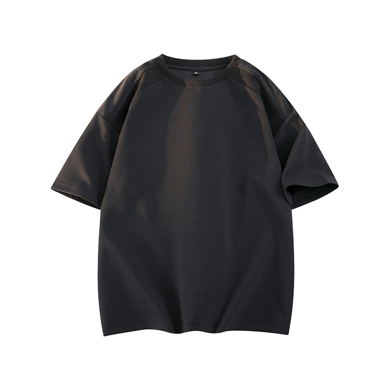 1千件曼巴棉280g2026春款圆领解构短袖t恤男潮牌美式3DT2618P15，男装T恤，电商A030-1