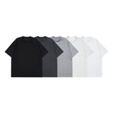 5千件曼巴棉250g2026春款解构拼接短袖t恤圆领T恤白底T2520特P14，男装T恤，电商A030-1