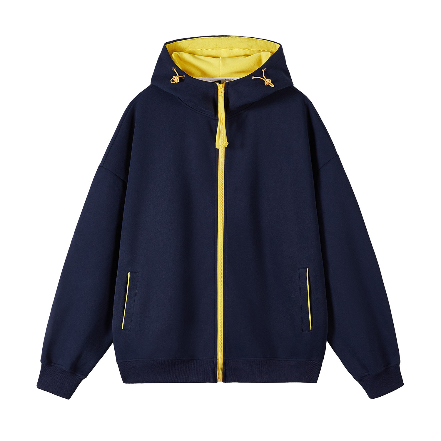 现货10万件2026年春装330g华棉60棉美式撞色连帽卫衣男特P36，男装卫衣，电商A030-1