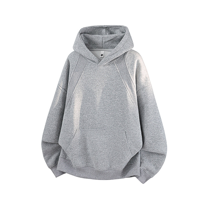 8W件330g螺纹拼接设计连帽套头卫衣3D冷光WY617特P28，男装卫衣，电商A030-1