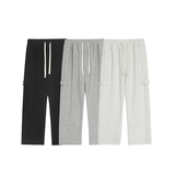 2000件300g秋季美式宽松直筒休闲裤白底K191P35，男装休闲裤，电商A030-1