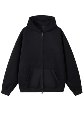 2W件华棉320g2026春款双拉链连帽开衫卫衣光板白底 WY602特P35