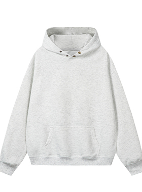 8000件华棉320g2026春款重磅连帽卫衣百搭卫衣白底 W222 特P28